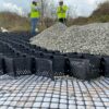 Geocell Gravel Surfacing Installation South Africa HDPE Geocell – GS100-445 (Textured) 100 mm (3 m × 11 m Panel)