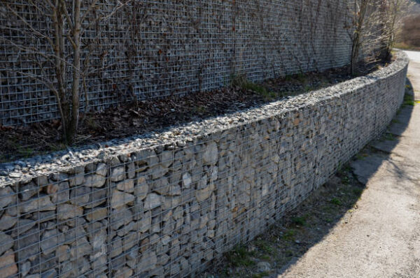 Welded mesh gabion wall grey gabion rock Galv Welded Mesh (50MMx 50MM) Gabion Basket 2mx1mx1m